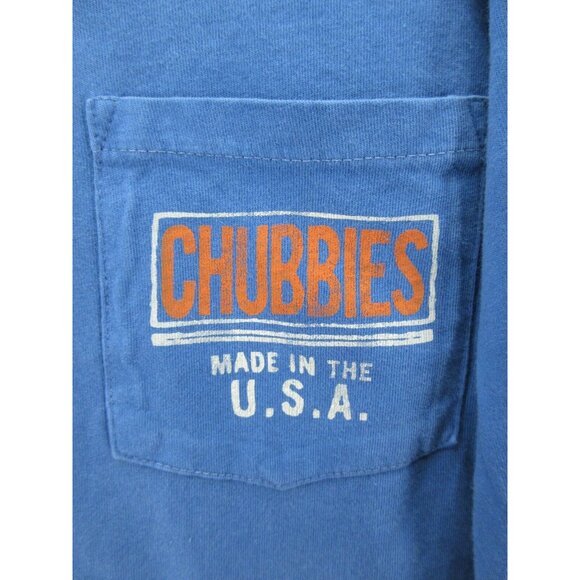 Chubbies Shirt Large Pullover Graphic Pocket Outdoor T Tee Crewneck - Picture 4 of 10